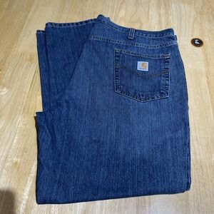 Carhartt Mens Jeans Blue 44X30 Straight Traditional Fit‎ Denim